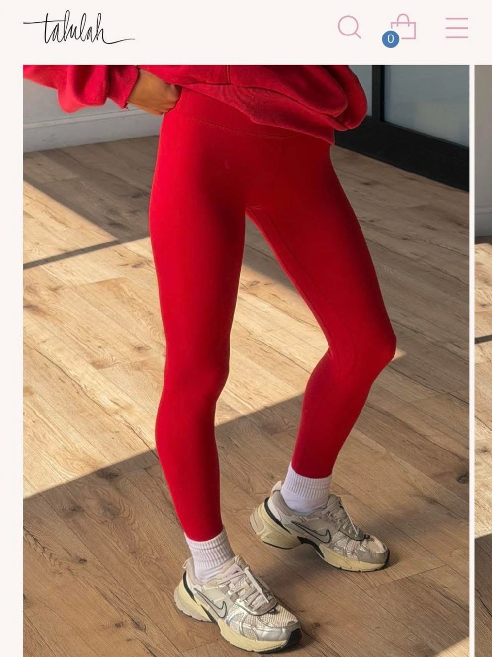Shop Talulah High-Rise Red butter Leggings